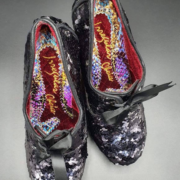 Irregular Choice Disco Bunny shoes - Black Sequin - Picture 4 of 12